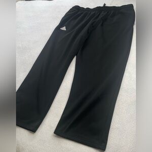 adidas Black Elastic Waist Athletic Pants ~ 
Size 2XL Casual ~ Weekender
